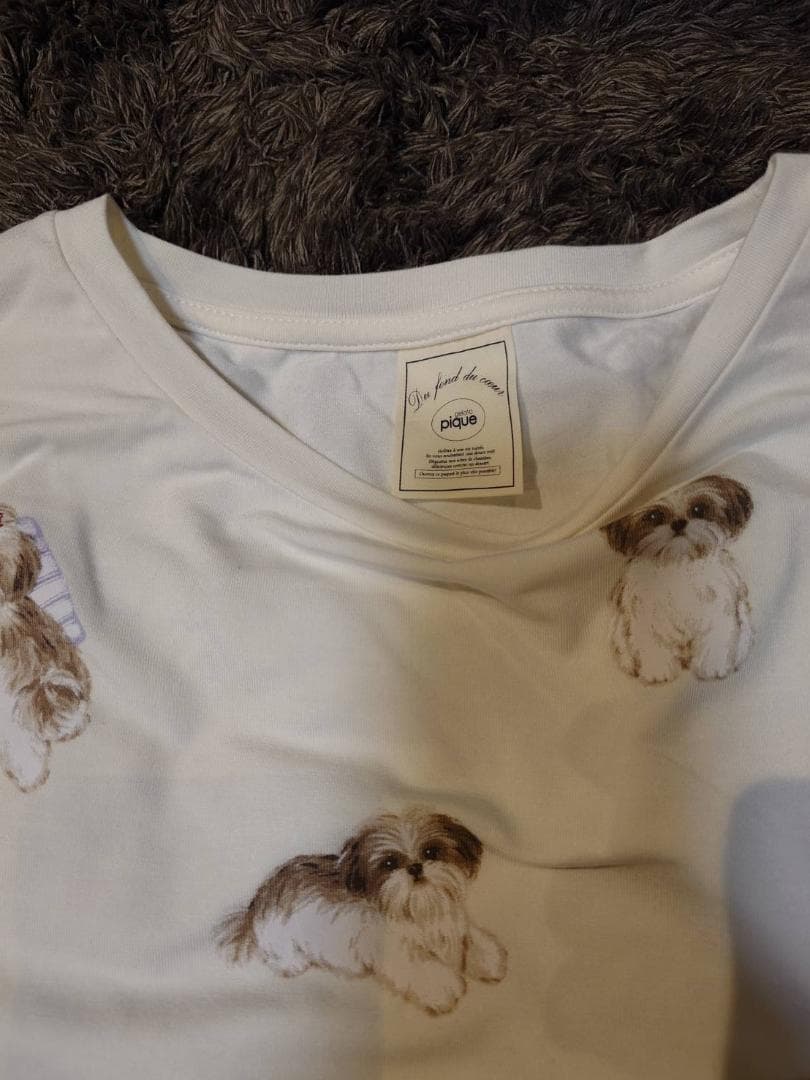 gelato pique シーズー柄ロンT＆ロングパンツ