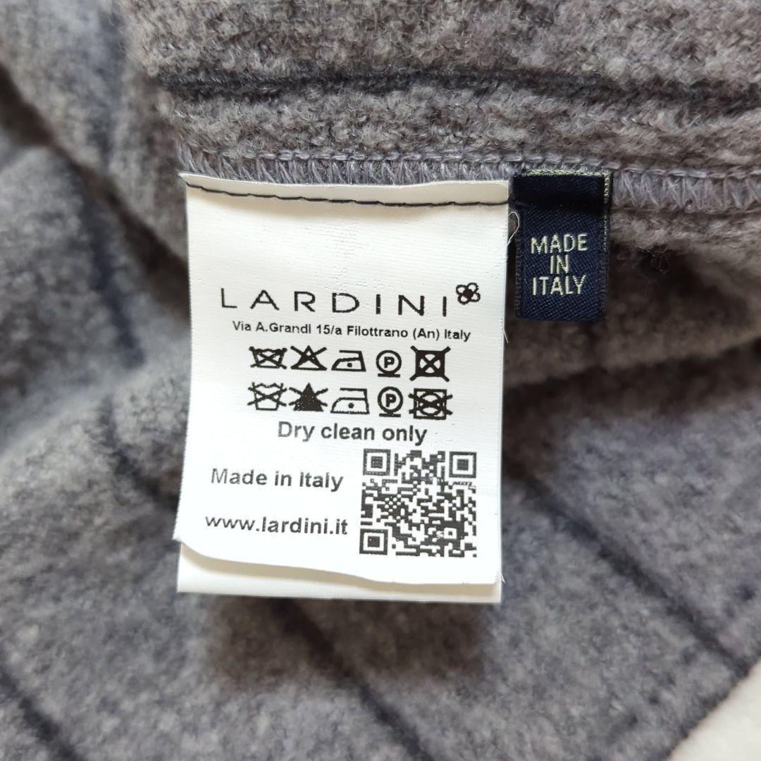 美品 L ラルディーニ ブートニエール ニット テーラードジャケット ストライプ