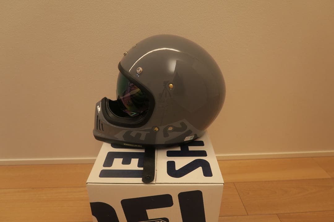 【試着のみ.社外シールド付】SHOEI EX-ZERO バサルトグレー　Mサイズ