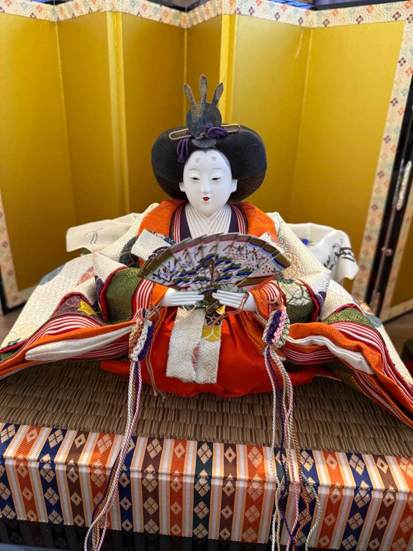 送料込み‼︎京風アンティーク雛人形美品セット