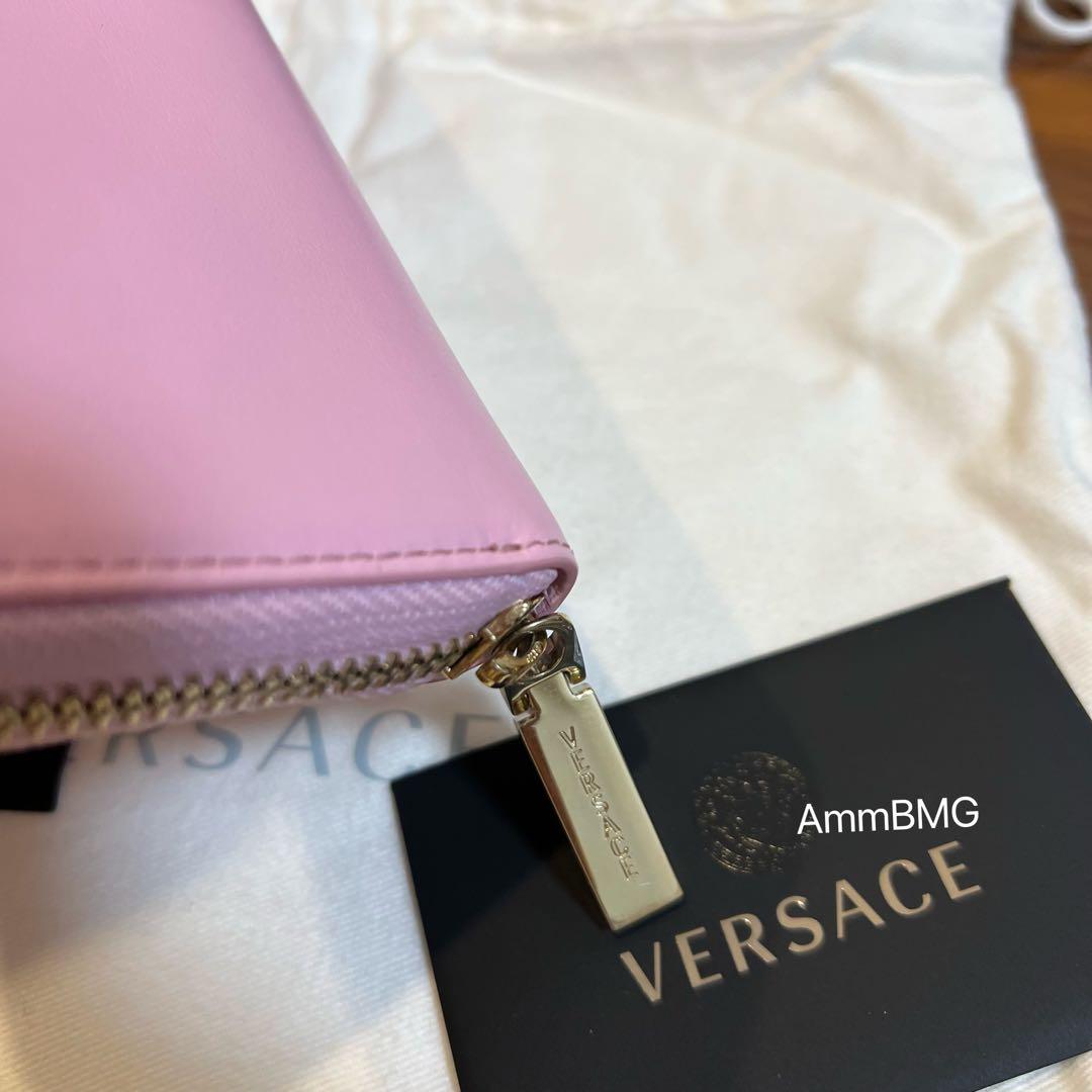 お*ん様 新品 VERSACE ヴェルサーチェ ラ メドゥーサ さくら　長財布