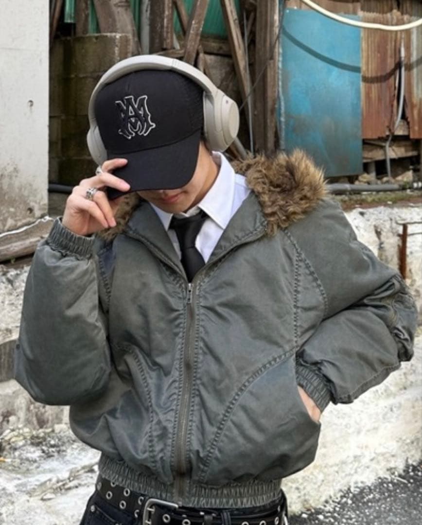 ADAMASTE カーキMA-1ジャケット