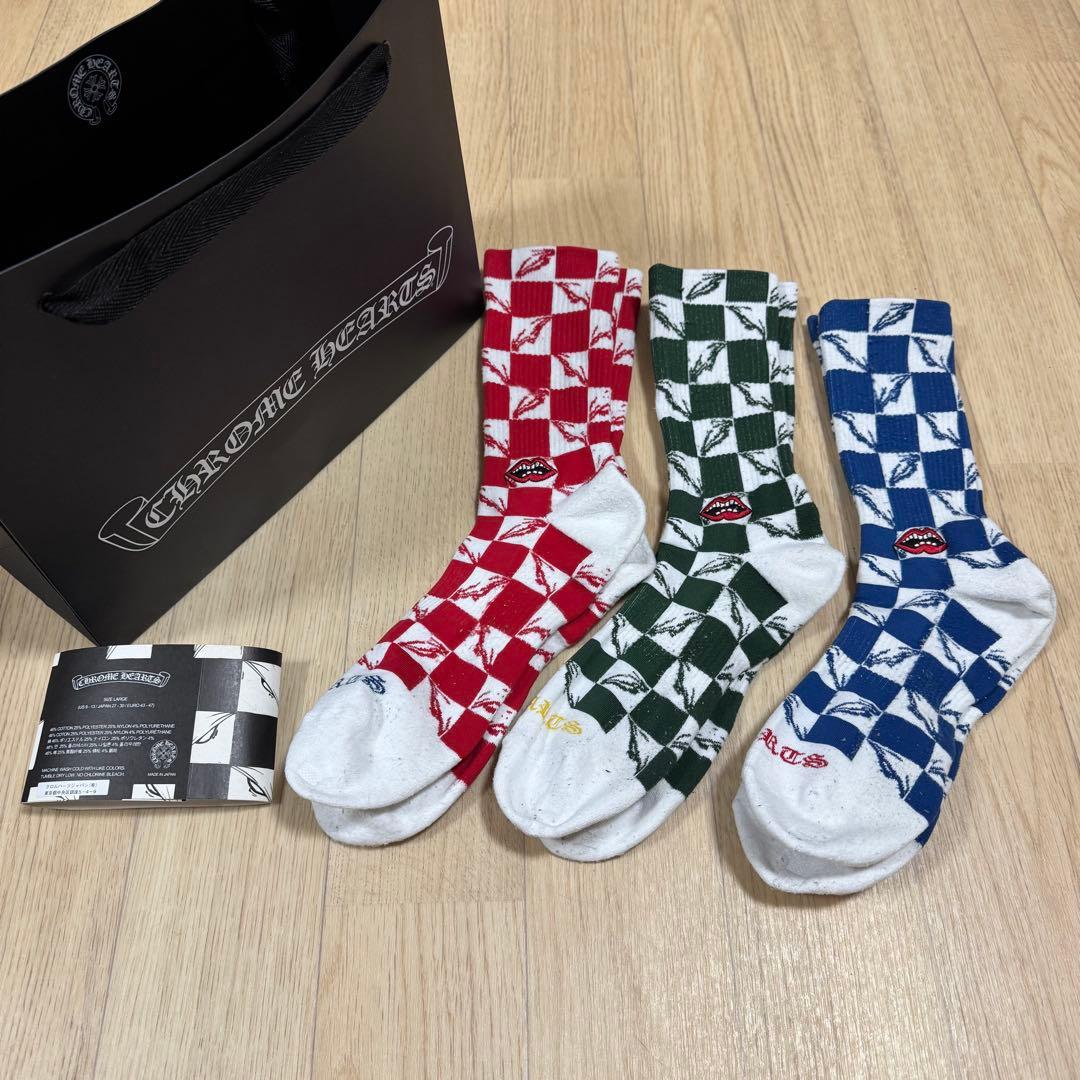 クロムハーツ Matty Boy 99 Eyes ソックス 3足ショッパーセット