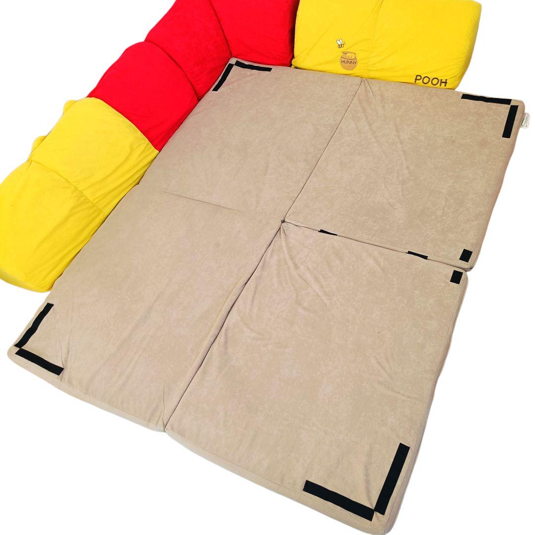 【2/2】ベルメゾン グータラグ くまのプーさん コーナーローソファーセット