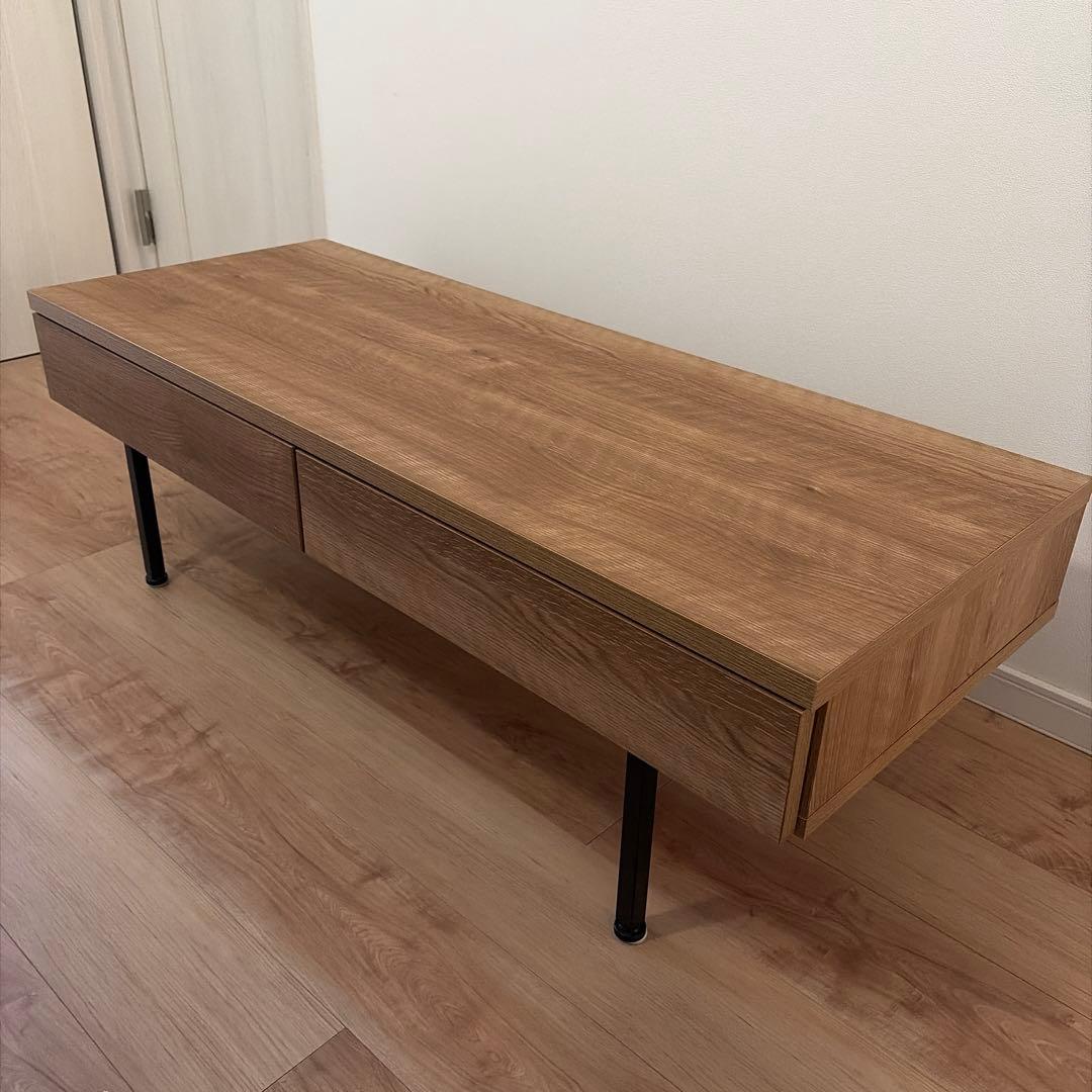 LOWYA 国産 リビングテーブル ローデスク シャビーナチュラル 幅120cm