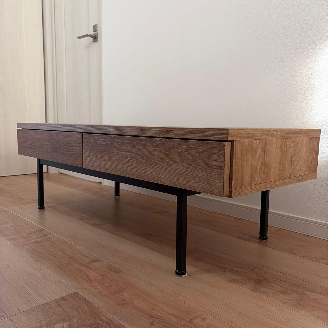 LOWYA 国産 リビングテーブル ローデスク シャビーナチュラル 幅120cm