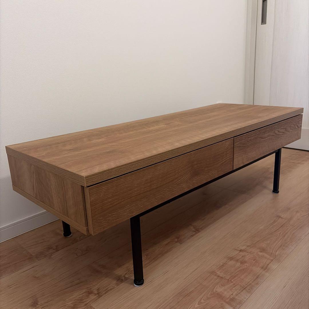 LOWYA 国産 リビングテーブル ローデスク シャビーナチュラル 幅120cm