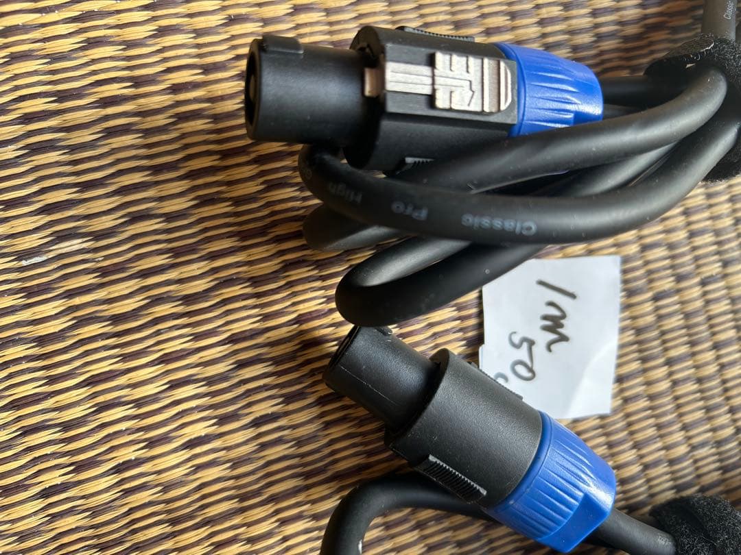 スピコンスピーカーケーブル 19、15、5、1.5m の計9本