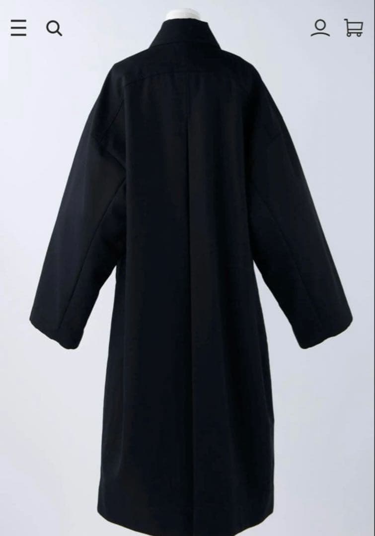 エンフォルド SOUTIEN-COLLAR COAT ネイビー　38