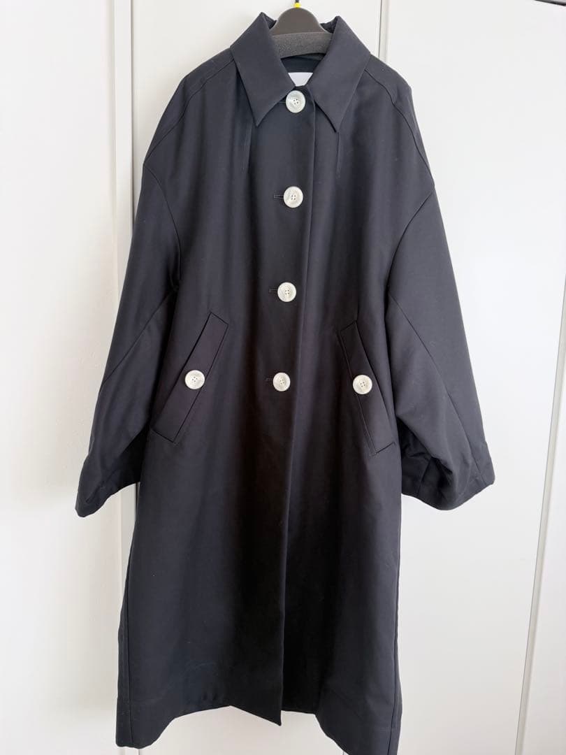 エンフォルド SOUTIEN-COLLAR COAT ネイビー　38
