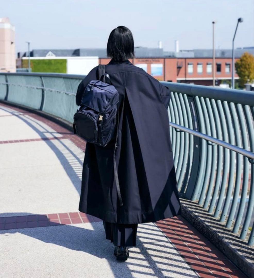 エンフォルド SOUTIEN-COLLAR COAT ネイビー　38