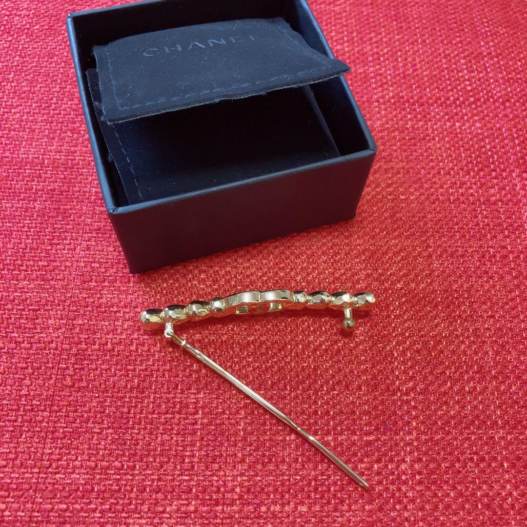 本物⭕️シャネル⭕️ 23P ココマーク ハート バレッタ ゴールド 箱付プレゼント