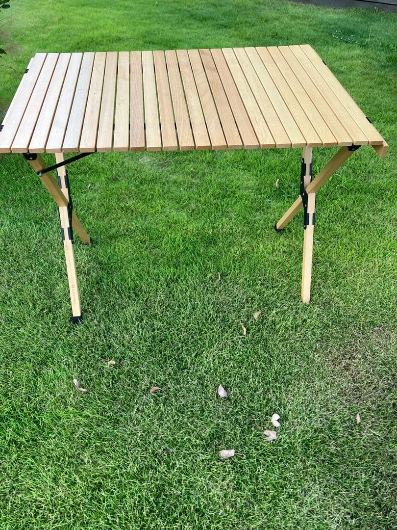 HILANDER ハイランダー ウッドロールトップテーブル　折りたたみ式