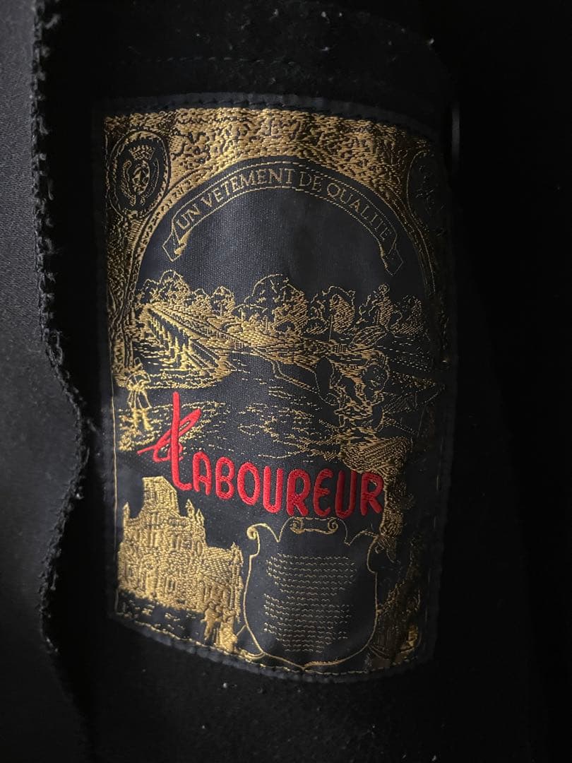 LE LABOUREUR ブラック モールスキン カバーオール