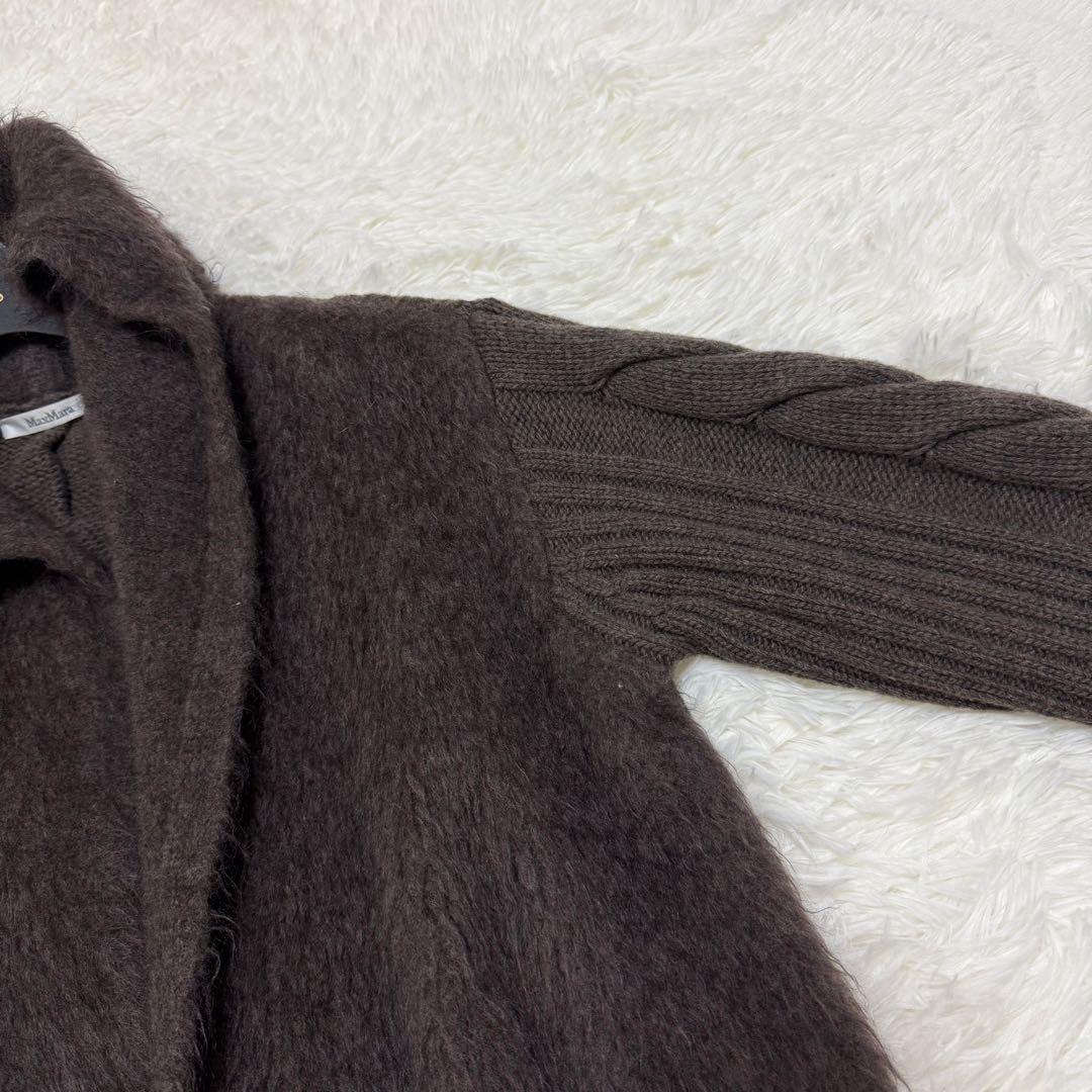 m*y様 [近年モデル] マックスマーラ 高級✨白タグ　モヘヤ ケーブルニット