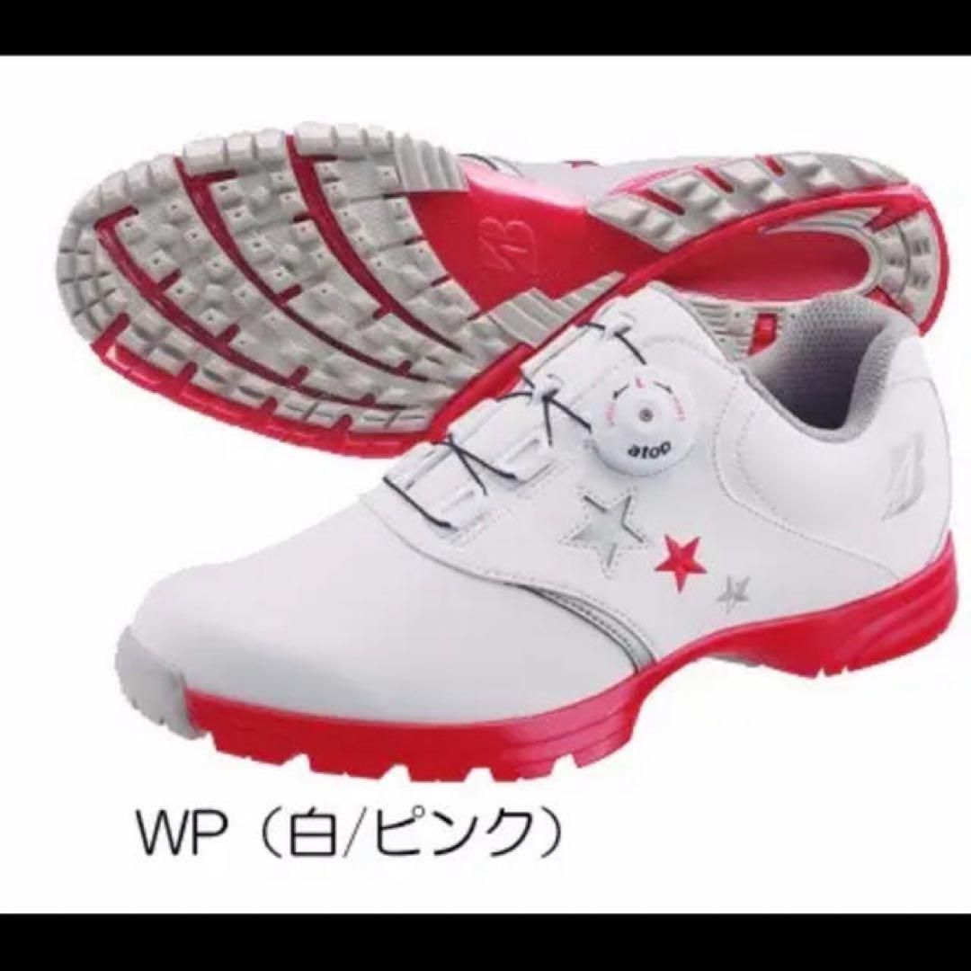 WP ゴルフシューズ (白/ピンク)