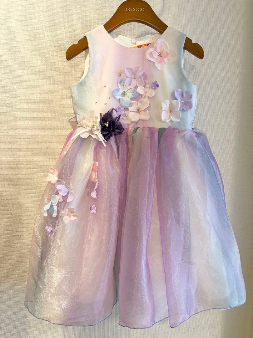 DRESCCO グラデーションパープルオーガンジードレス　110cm 5号