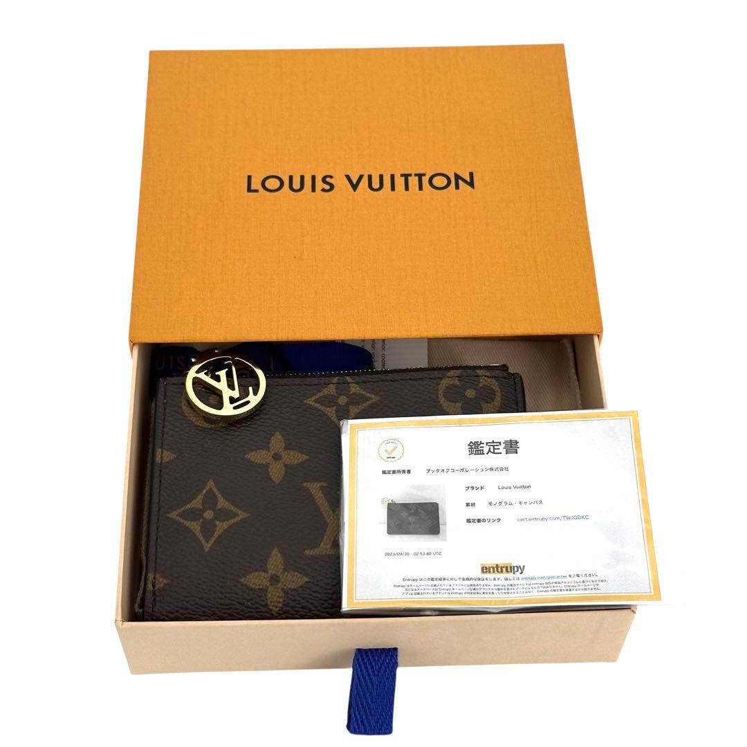 箱・証明書付属 新品に近い ルイヴィトン　モノグラム　ポルトフォイユ　リサ