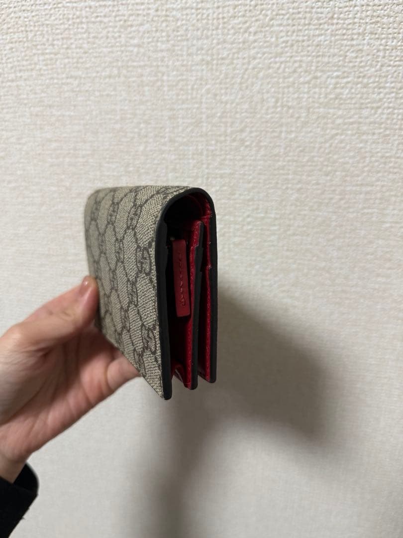 GUCCI チェリー装飾 二つ折り財布