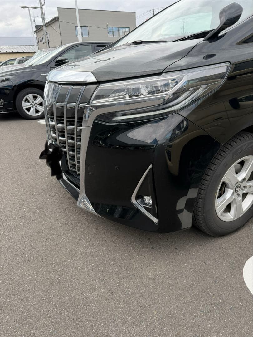 美品　売り切りアルファード30系標準バンパー、グリル、メッキ、フォグブラケット、