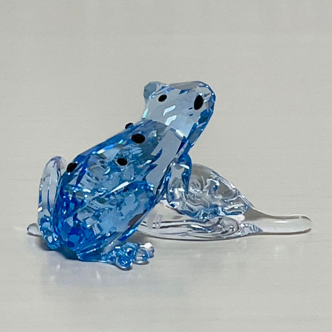 スワロフスキー SCS会員限定 2009年 青いカエル 置物 フィギュリン