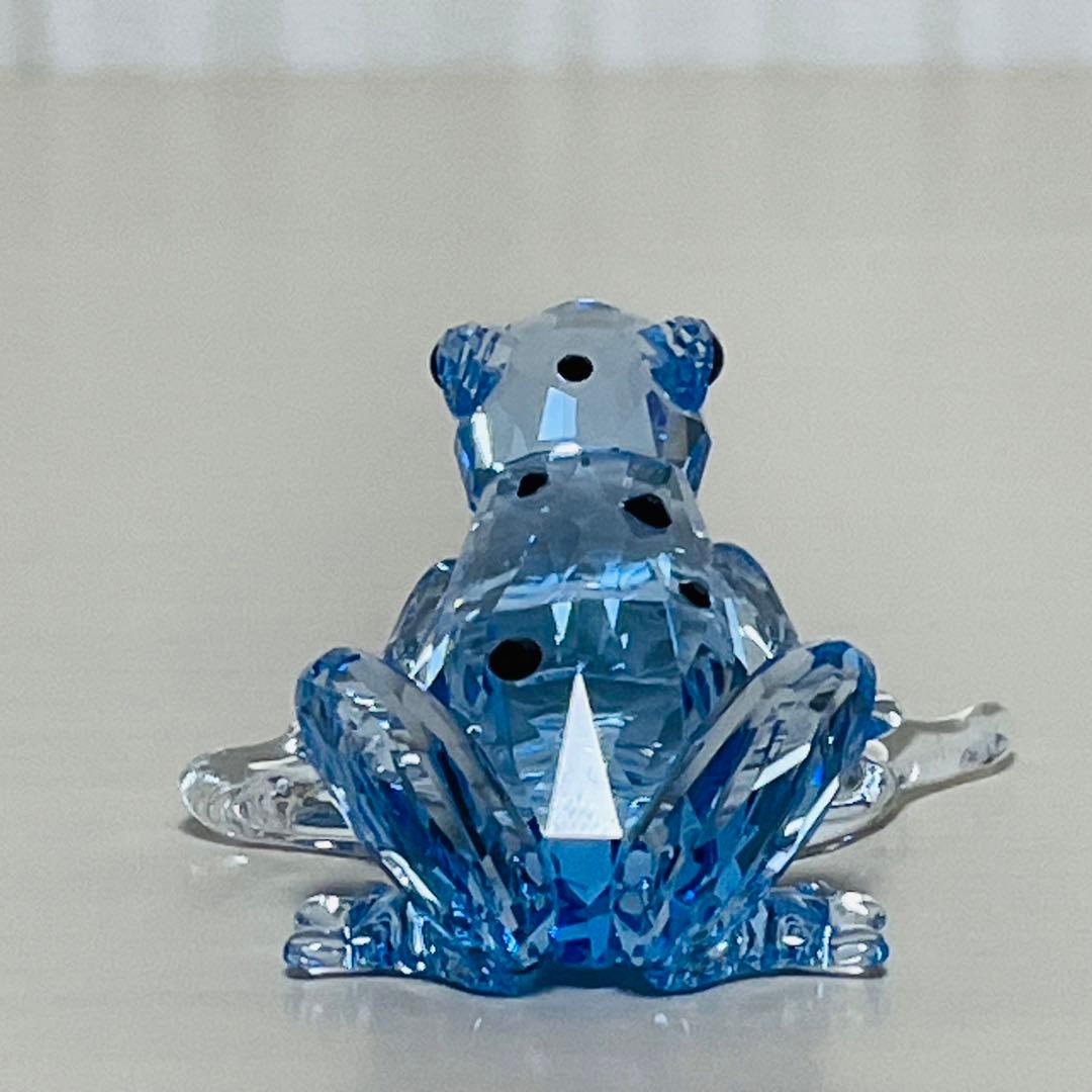 スワロフスキー SCS会員限定 2009年 青いカエル 置物 フィギュリン