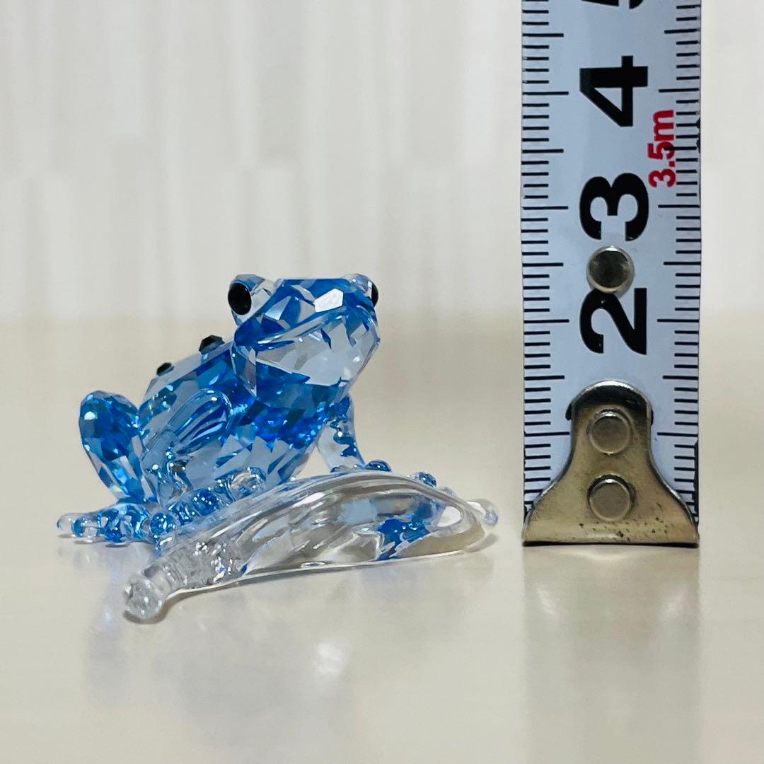 スワロフスキー SCS会員限定 2009年 青いカエル 置物 フィギュリン