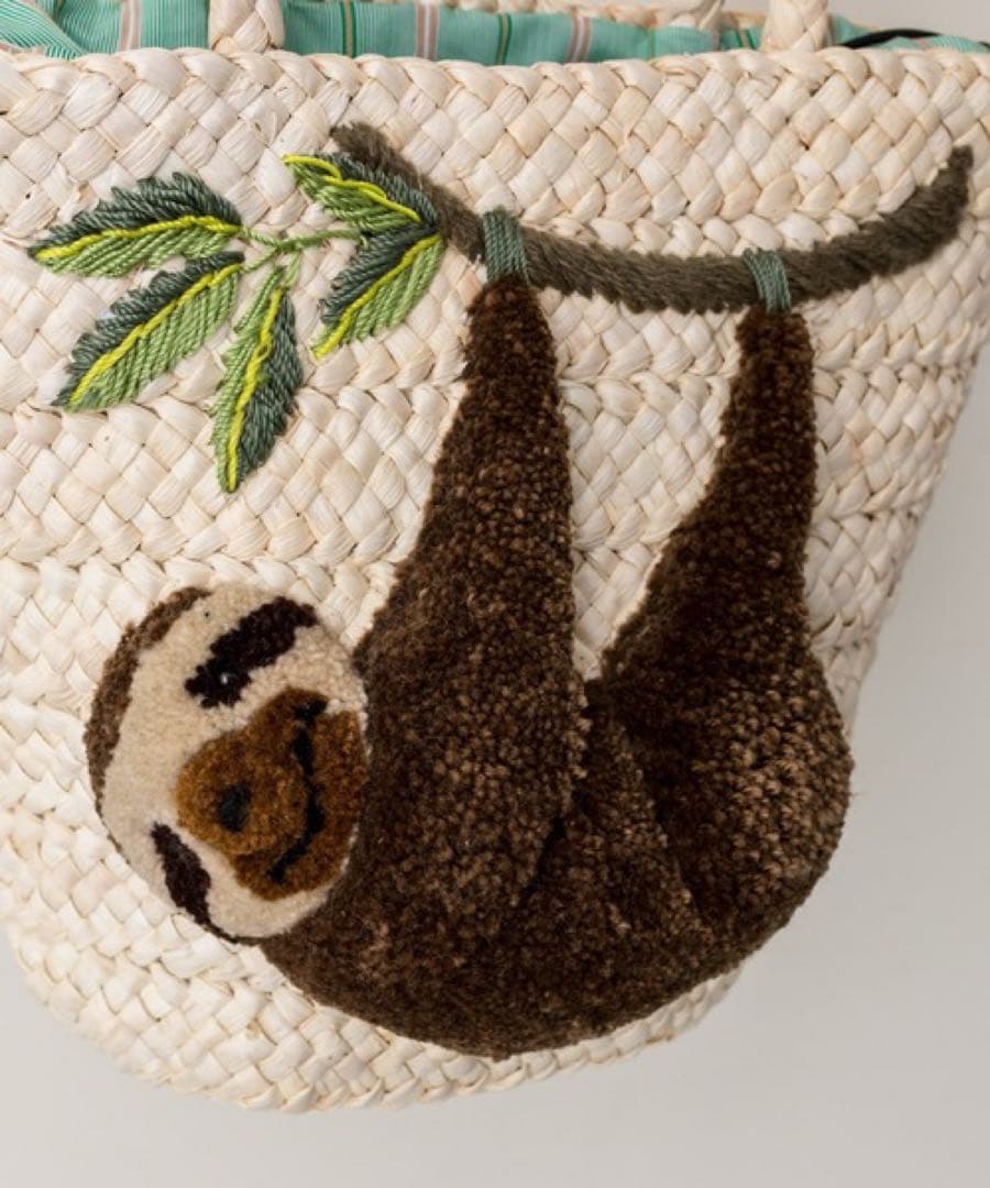 【ほのまま様】イアパピヨネ ナマケモノ カゴバッグ 美品