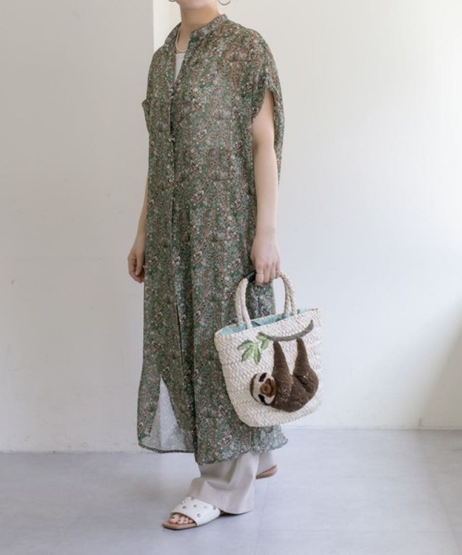 【ほのまま様】イアパピヨネ ナマケモノ カゴバッグ 美品