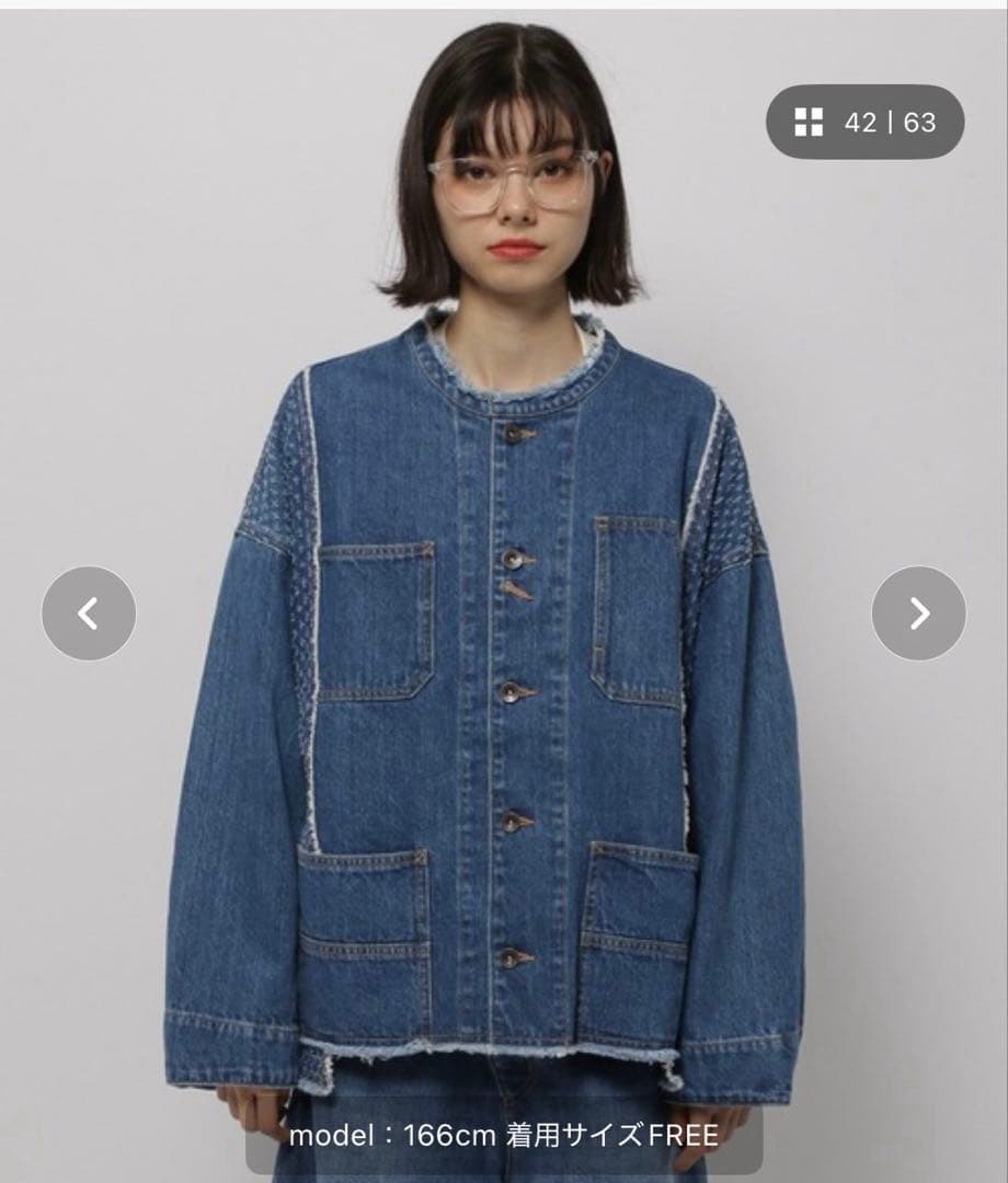 未使用に近い　ニコアンド【NKJ2025SS】REMAKE COVERALL