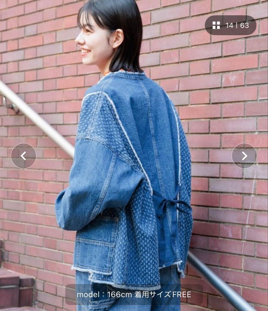 未使用に近い　ニコアンド【NKJ2025SS】REMAKE COVERALL