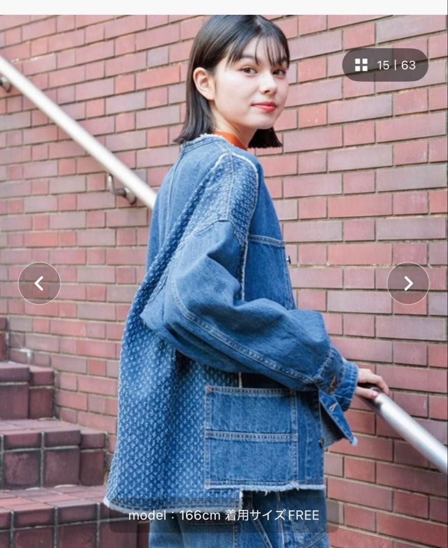 未使用に近い　ニコアンド【NKJ2025SS】REMAKE COVERALL