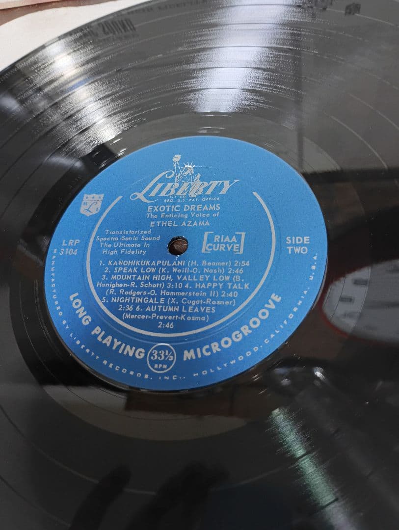 US　オリジナル　LP MONO エセル　アザマ　Exotic Dreams