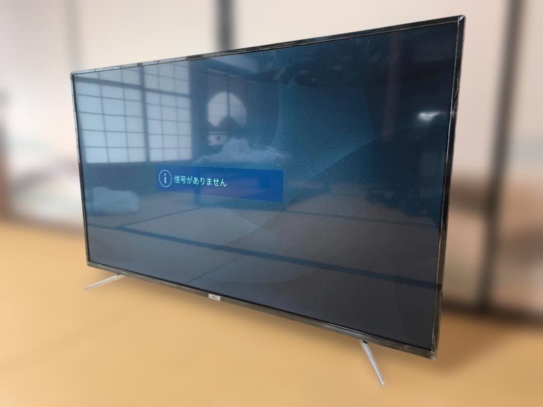 美品 大型液晶スマートテレビ TCL 55V型 55P618 4K 2022年製
