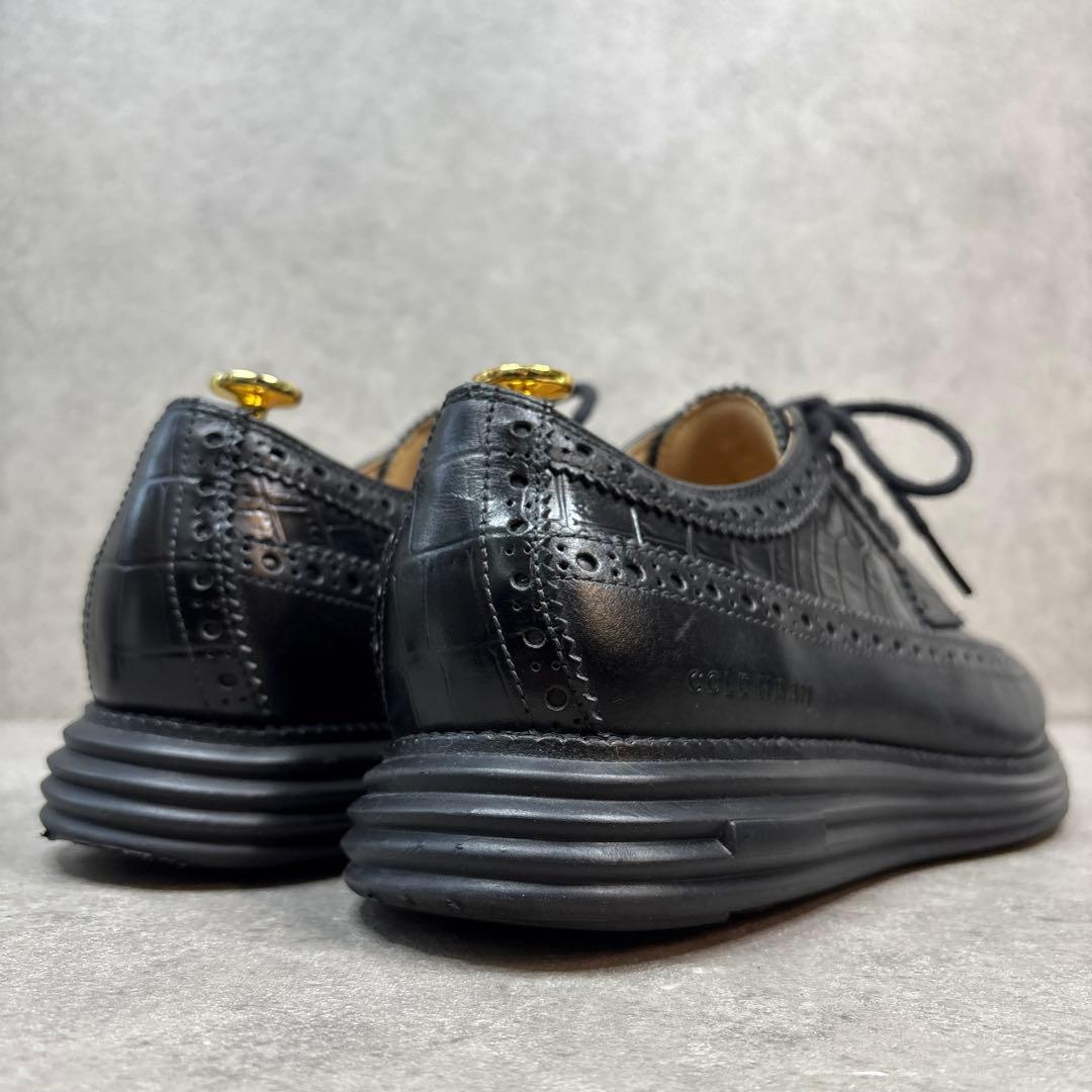 激レア！10anv コールハーン　ゼログランド クロコ型押し　レザーシューズ