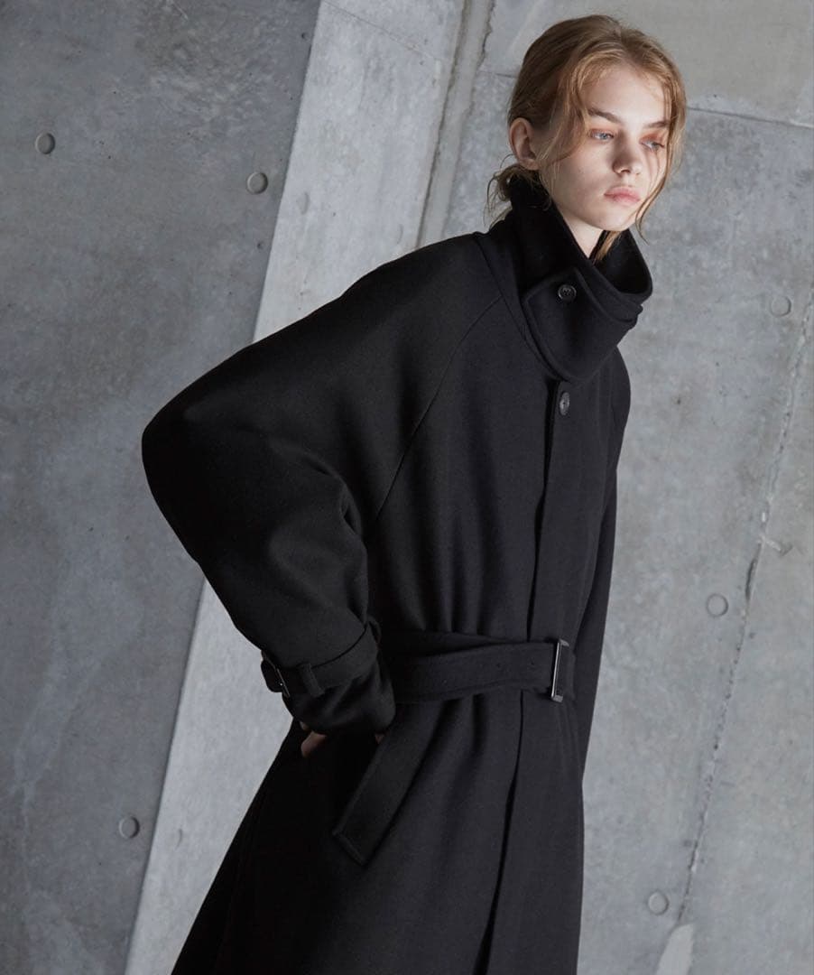 【SERACE】2wayオーバーメルトンステンカラーコート タグ付き新品