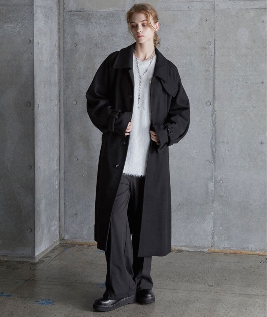 【SERACE】2wayオーバーメルトンステンカラーコート タグ付き新品