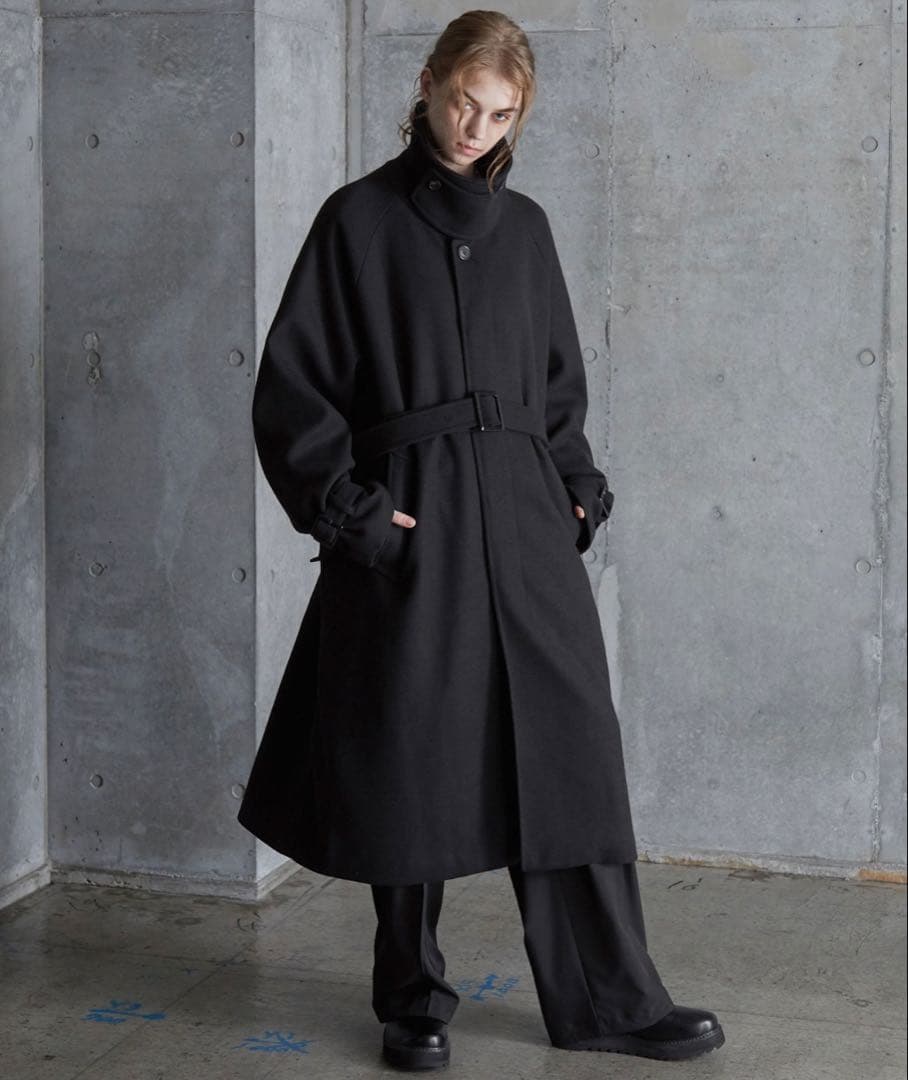 【SERACE】2wayオーバーメルトンステンカラーコート タグ付き新品