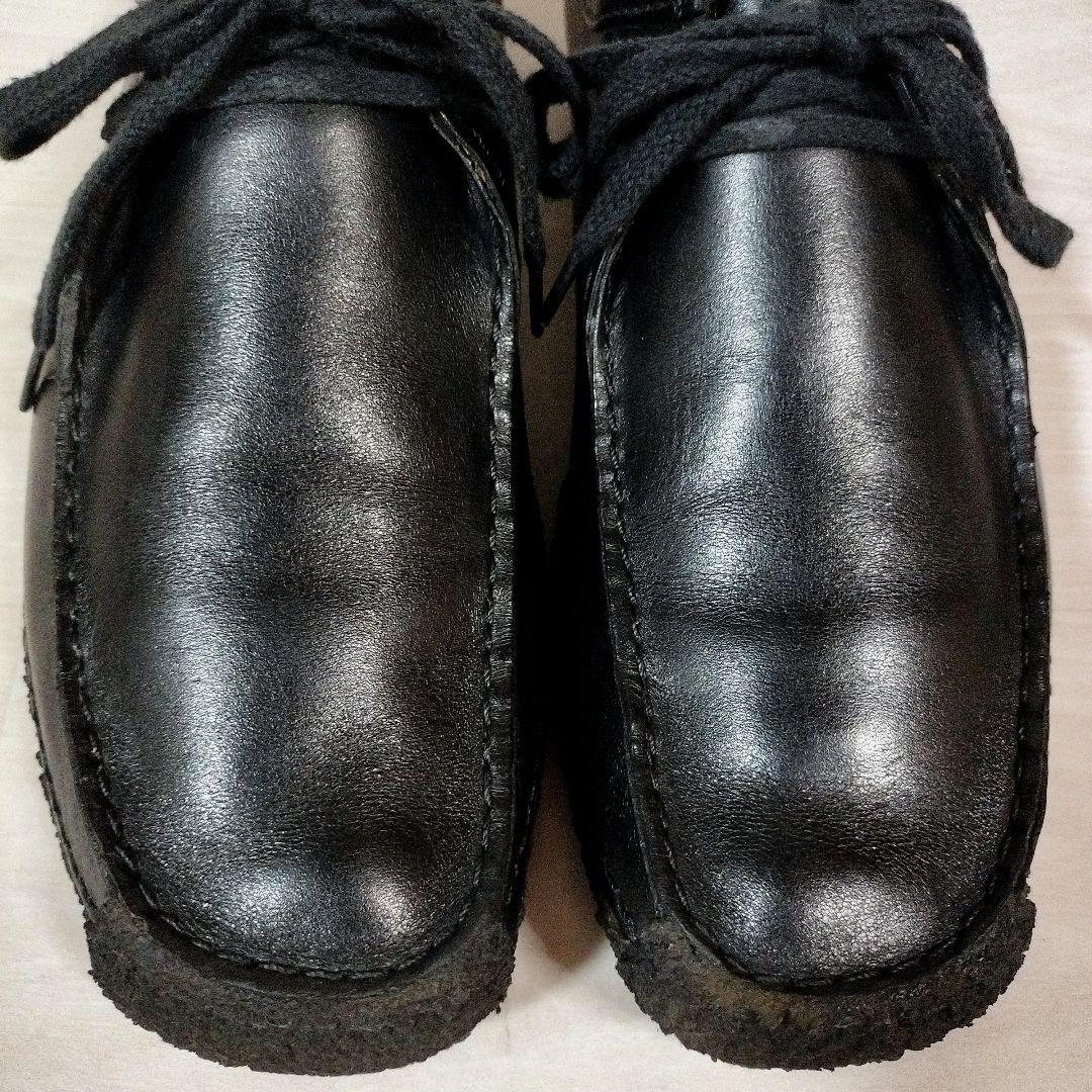 【Clarks】クラークス ナタリー レザー クレープソール レザー UK8 黒