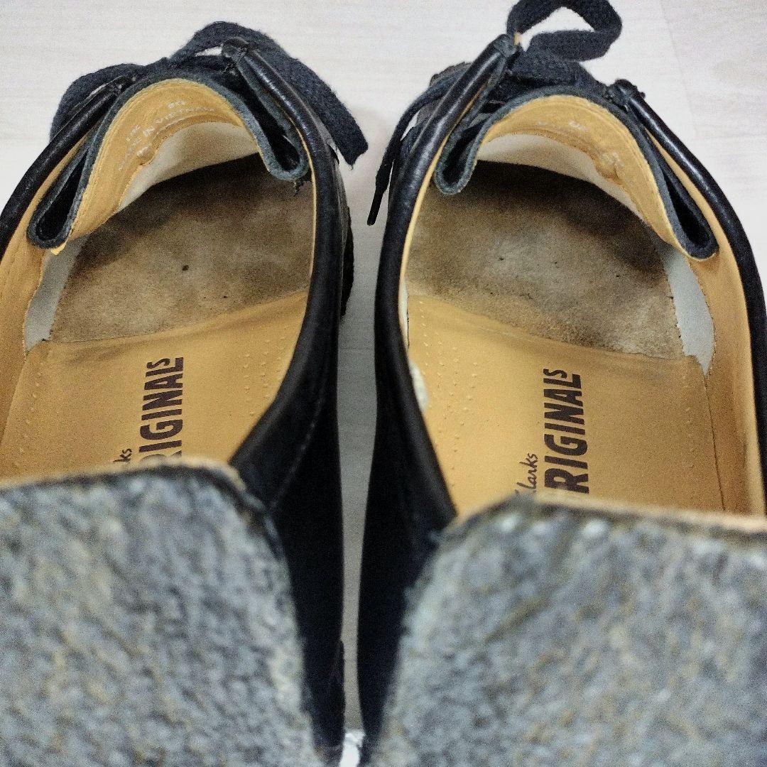 【Clarks】クラークス ナタリー レザー クレープソール レザー UK8 黒