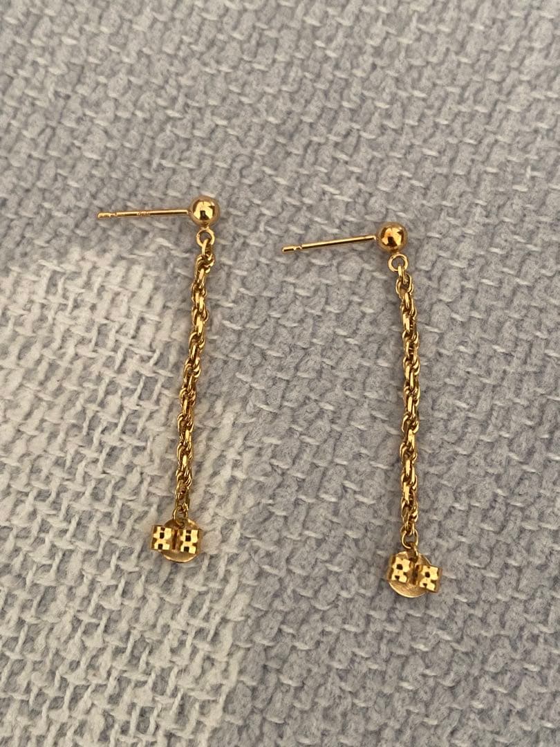 アーカー　AHKAH フレンチロープピアス