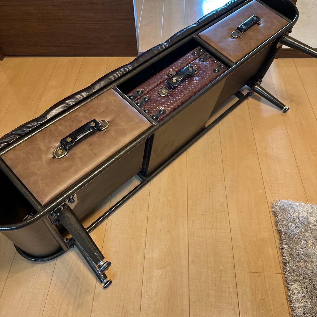 チェスターフィールド ソファ レトロ 2人掛け