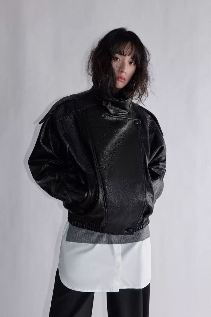 フェイクレザージャケット
