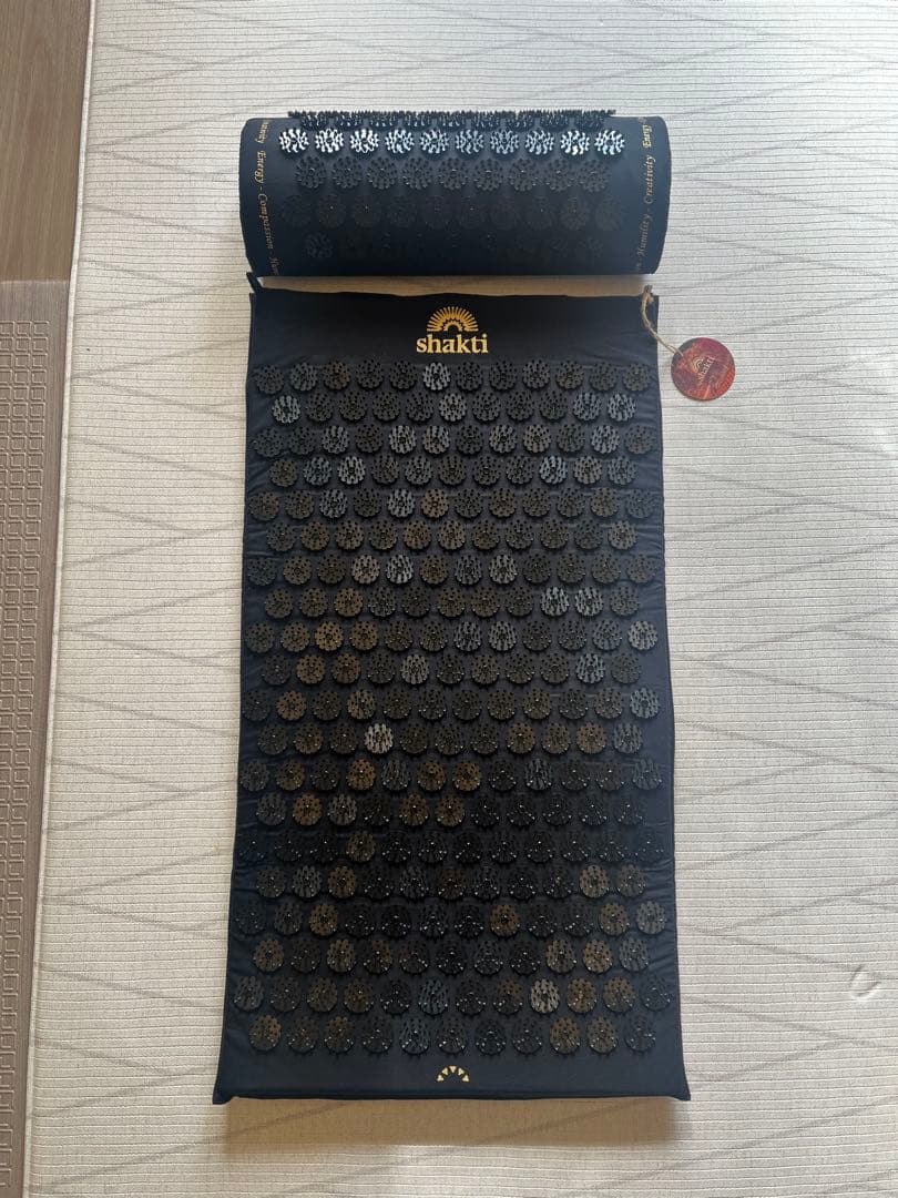 【美品】シャクティマット＆ピロー セット 正規品 Shakti Mat ブラック