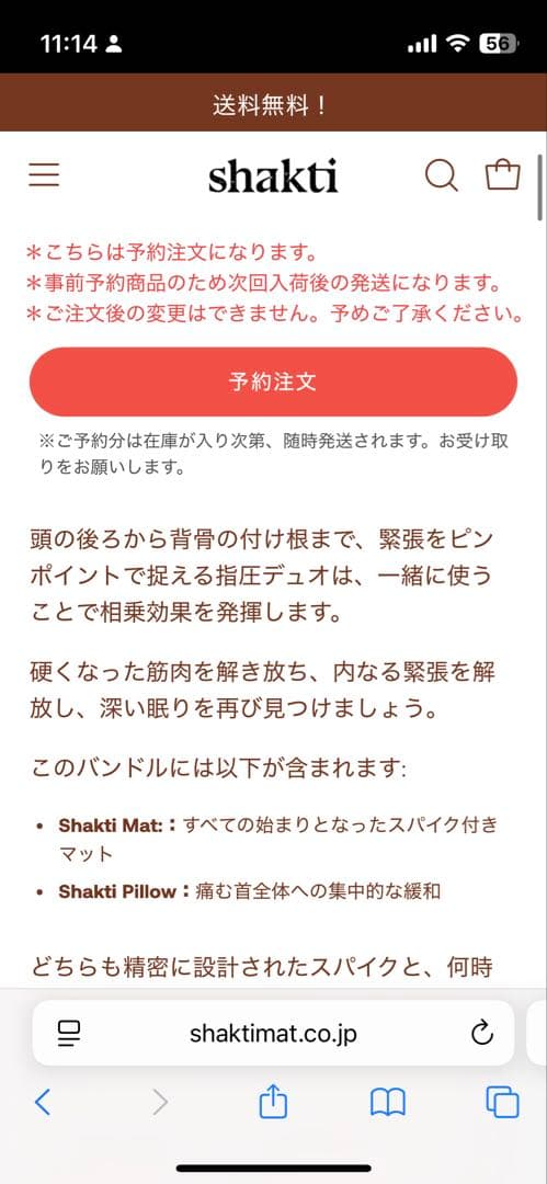 【美品】シャクティマット＆ピロー セット 正規品 Shakti Mat ブラック