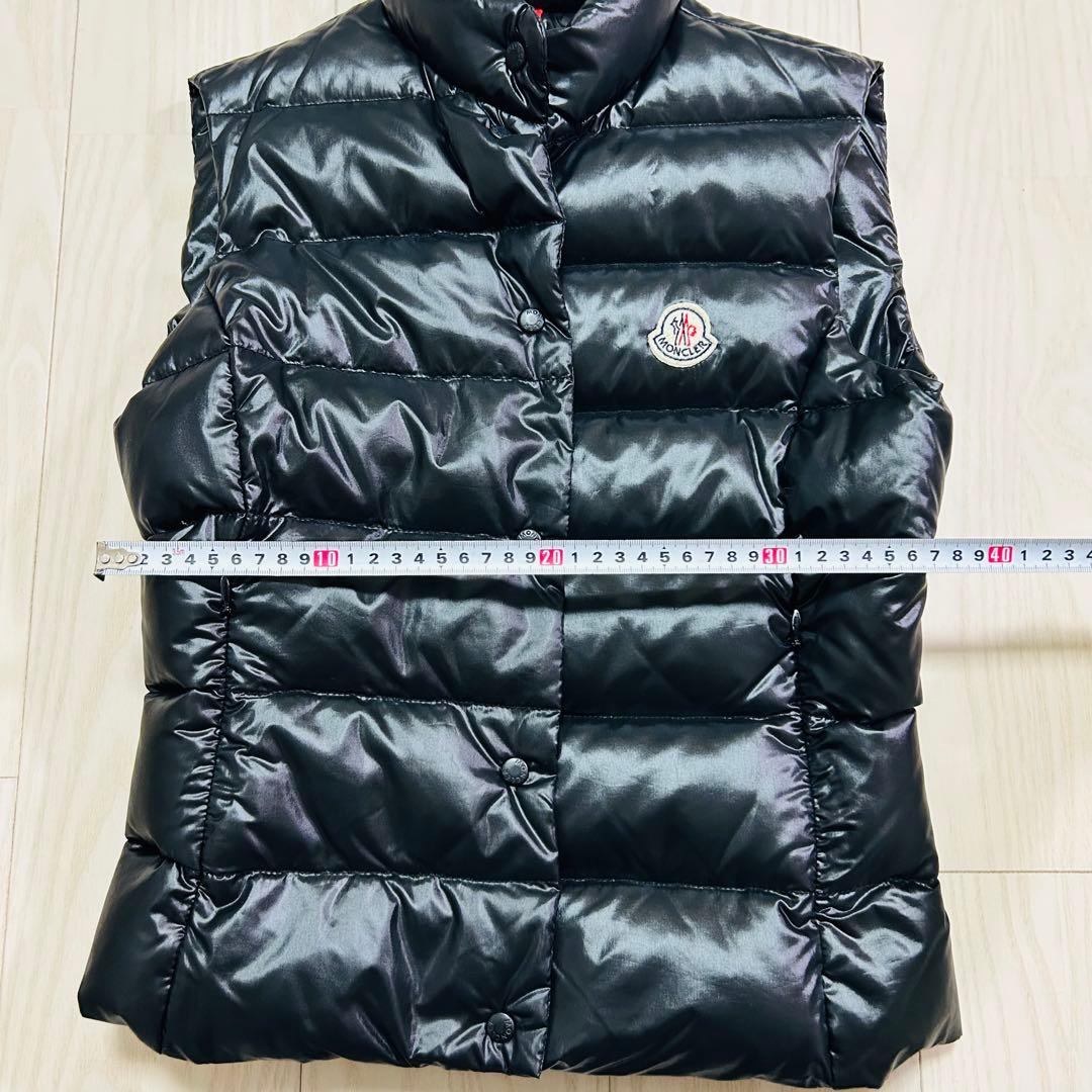 【極美品】MONCLER モンクレール ダウンベスト ブラック レディース 0