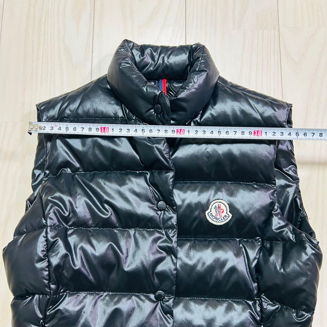 【極美品】MONCLER モンクレール ダウンベスト ブラック レディース 0