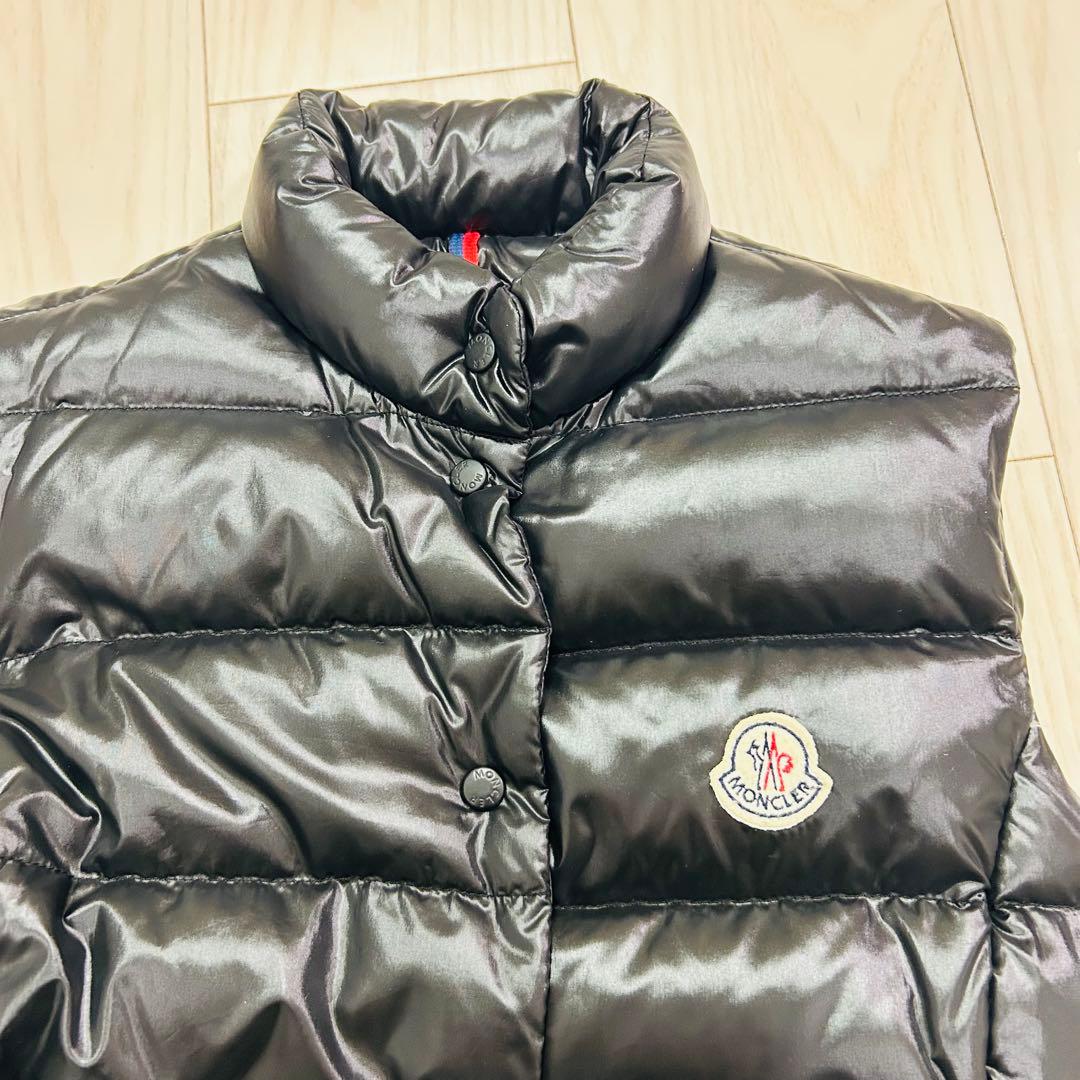 【極美品】MONCLER モンクレール ダウンベスト ブラック レディース 0