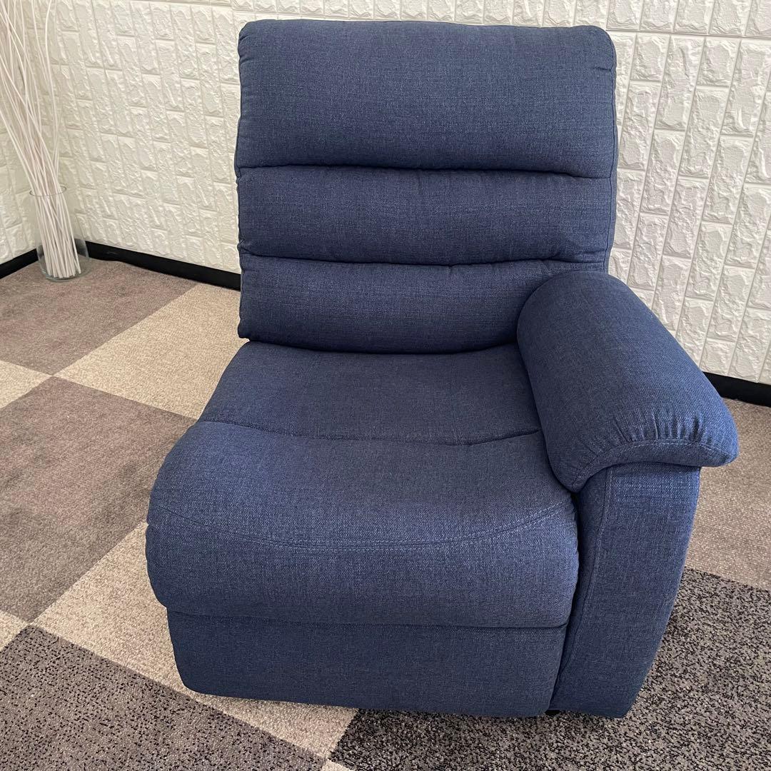 てらさん ✨ニトリ　電動リクライニングソファ　2人掛け　ビリーバ　ブルー