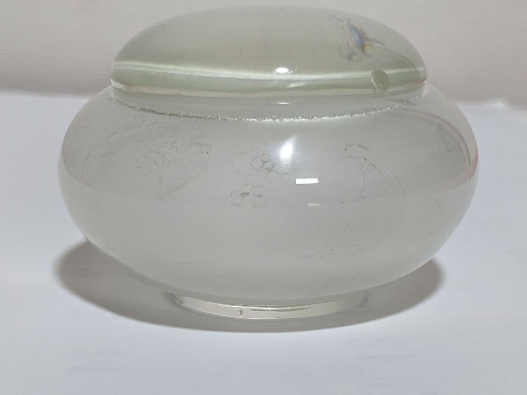 ♦中国 古玩 古美術品 ガラス絵 化粧入 蓋付き瓶 壺 化粧道具 鼻煙壺 骨董品